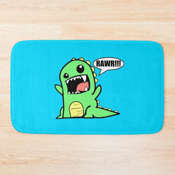 Rawr Dinosaur Bath Mat