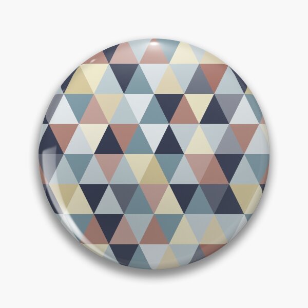 Item preview, Earth Tones and Blues Small Triangles A designed and sold by BlertaDK.