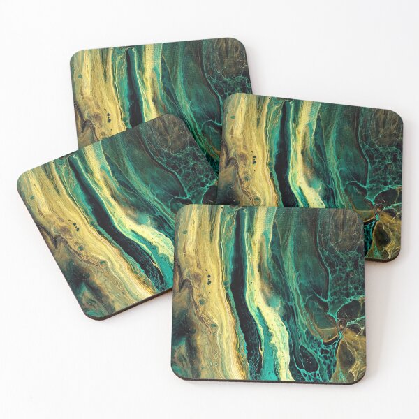 Item preview, Moss Acrylic Pour Painting designed and sold by Ashley Branstetter.