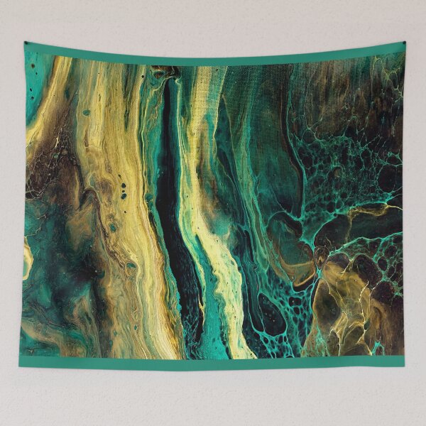 Item preview, Moss Acrylic Pour Painting designed and sold by Ashley Branstetter.