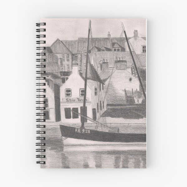 Item preview, Anstruther Harbour Pencil Sketch designed and sold by Jan Palmer.
