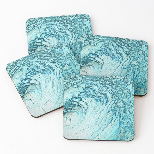 Item preview, Aquatic Acrylic Pour Painting designed and sold by Ashley Branstetter.