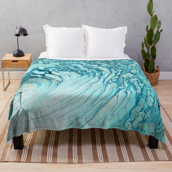 Item preview, Aquatic Acrylic Pour Painting designed and sold by Ashley Branstetter.