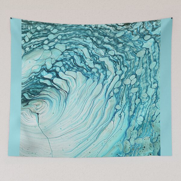 Item preview, Aquatic Acrylic Pour Painting designed and sold by Ashley Branstetter.