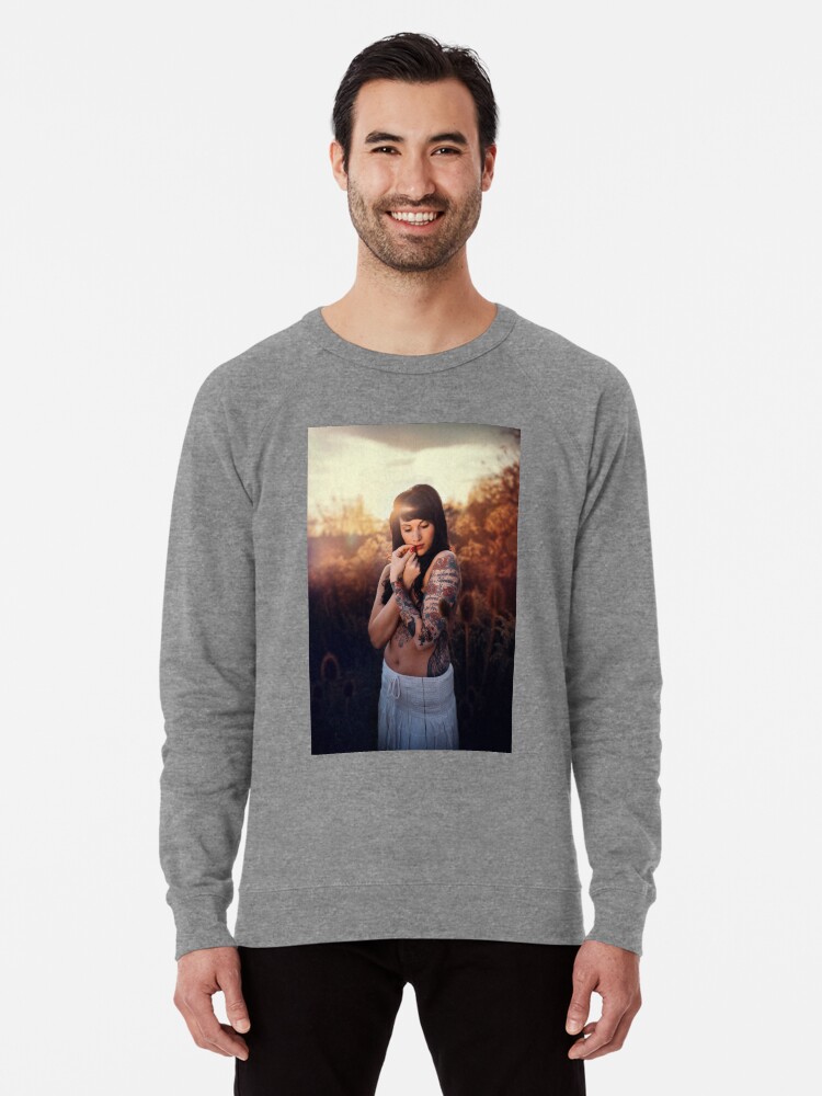 Nude Women Sexy Sensual Lightweight Sweatshirt