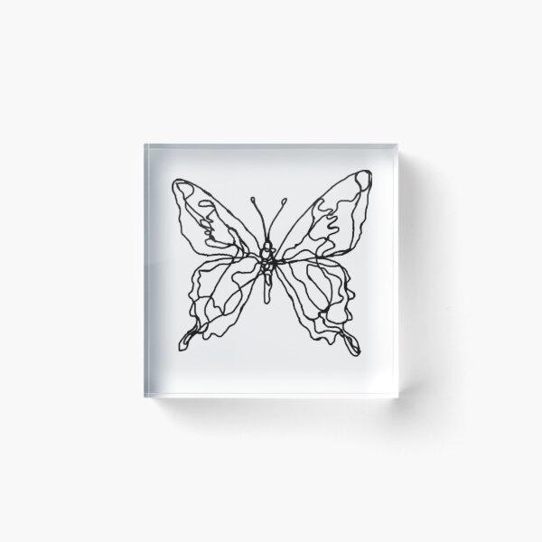 Item preview, butterfly line art designed and sold by mvsoileau.
