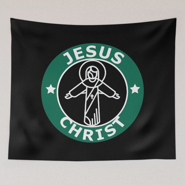 Item preview, Black and Green Jesus Design designed and sold by palmsandprints2.