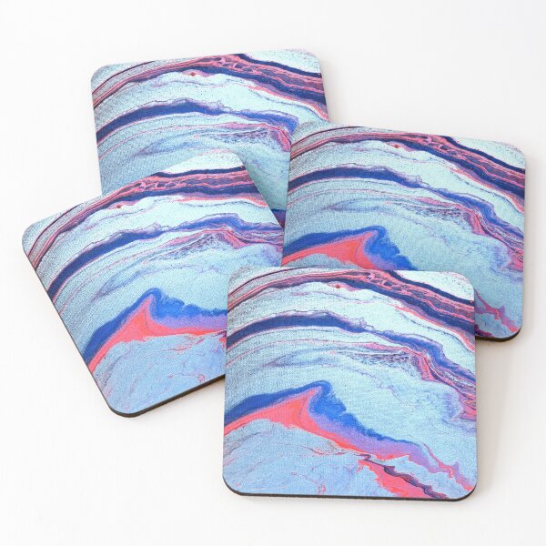 Item preview, Shimmer Waves Acrylic Pour Painting designed and sold by Ashley Branstetter.