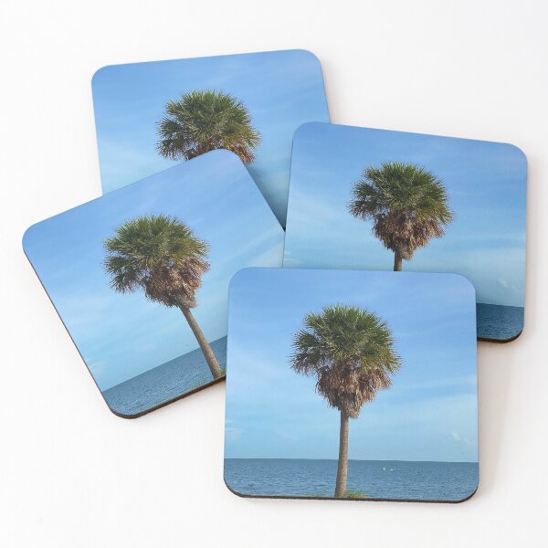 Item preview, Palm blue waves and sky designed and sold by Rustic Valley Studio.