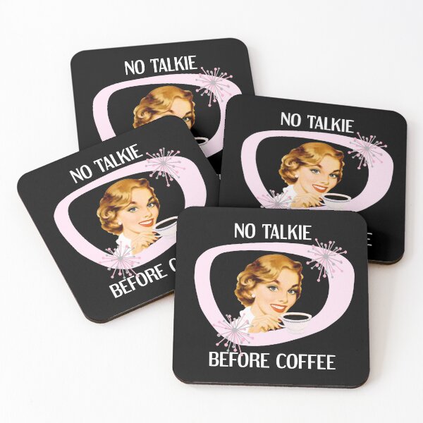 Item preview, No Talkie Before Coffee Vintage Housewife designed and sold by sunshine64.