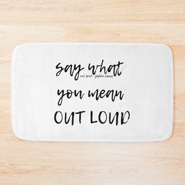 Item preview, Out Loud By Gabbie Hanna (thegabbyshow) Typography designed and sold by artsydoodles.