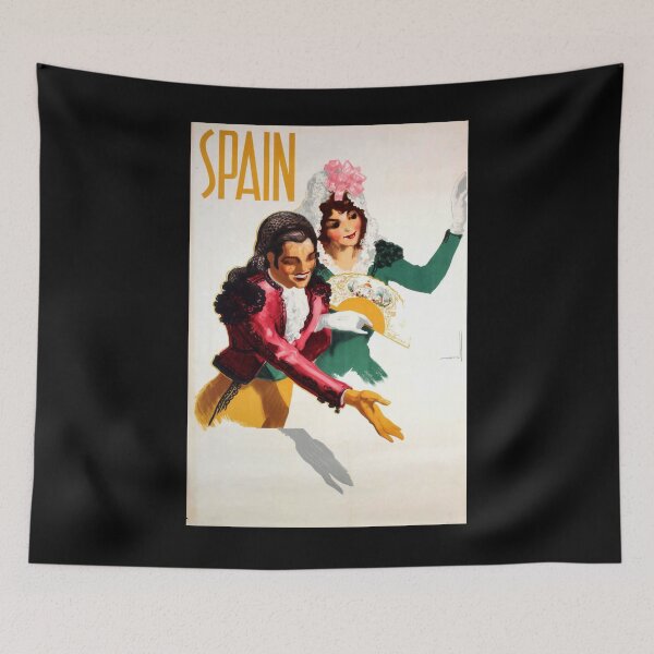 Item preview, Spain vintage travel poster designed and sold by stickart-marek.