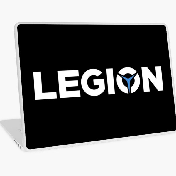 kayak huruf Lenovo Legion putih biru Vinilo para portátil