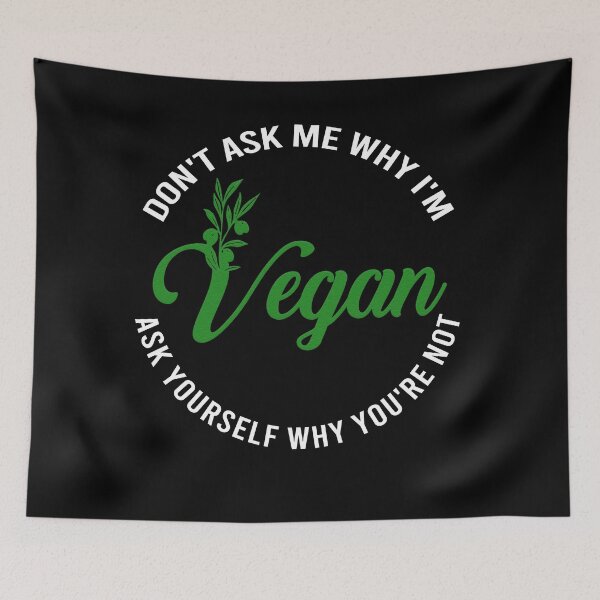 Item preview, don't ask me why i'm vegan designed and sold by osamamohamad.