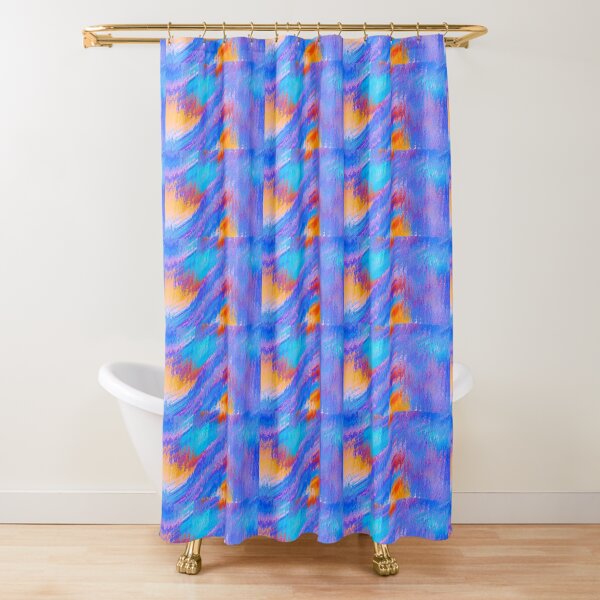 Colours Pink Purple Orange Yellow Shower Curtains Redbubble