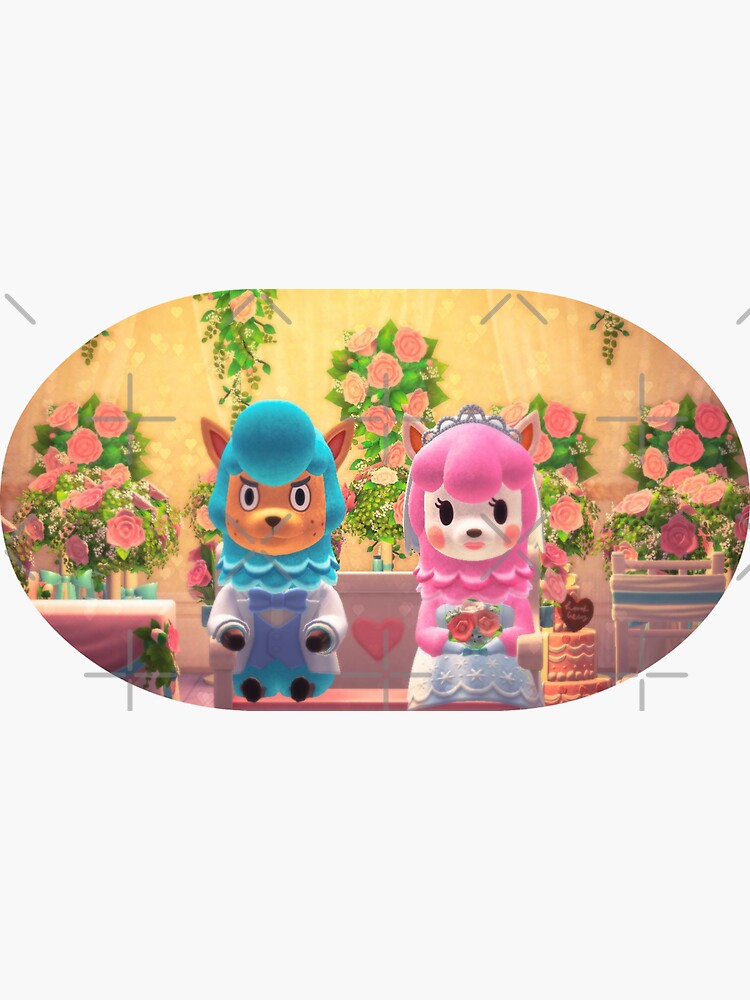 "ACNH Reese and Cyrus" Sticker for Sale by StarRainbow Redbubble