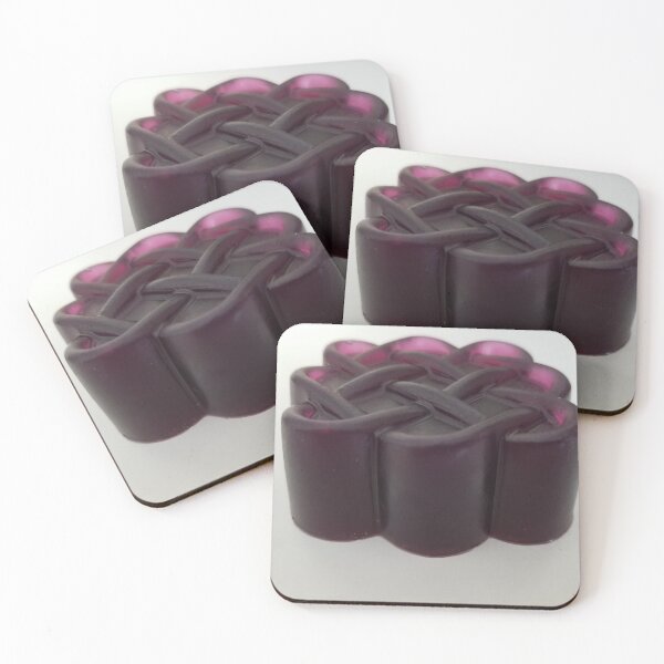 Item preview, Black Lilac Soap in Celtic Pattern Photo designed and sold by f2error.