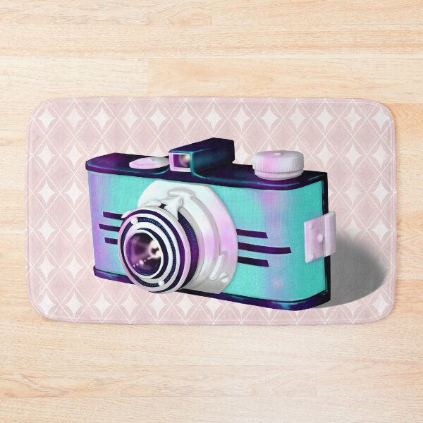 Item preview, Blue Vintage Camera designed and sold by CatAstrophe.