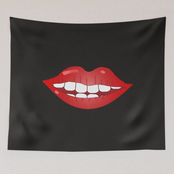Item preview, Funny Smiling White Cotton Masks , Red designed and sold by Ouais  Malak.