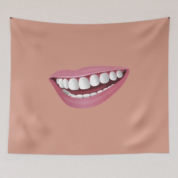 Item preview, Real Funny Smiling White Cotton Masks designed and sold by Ouais  Malak.