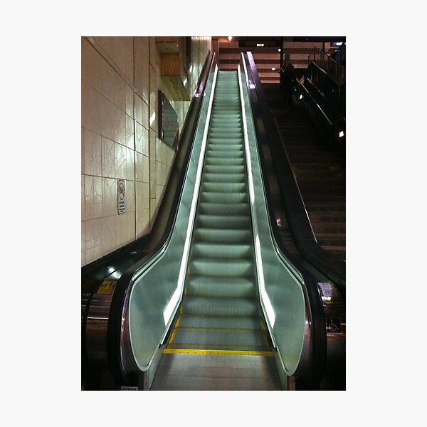 Escalating escalator Photographic Print