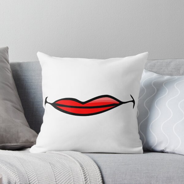 Item preview, Red Lips Funny Smiling White Cotton Masks designed and sold by Ouais Malak.