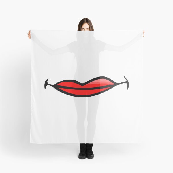 Item preview, Red Lips Funny Smiling White Cotton Masks designed and sold by Ouais  Malak.