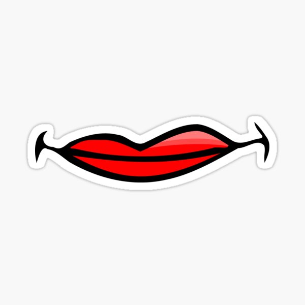 Item preview, Red Lips Funny Smiling White Cotton Masks designed and sold by Ouais  Malak.