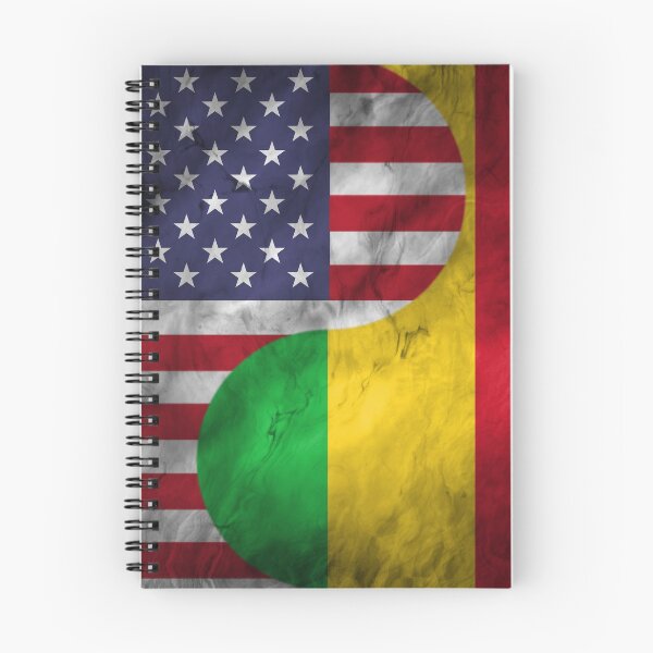Item preview, USA and Mali Dual Flag Yin Yang Combination designed and sold by ockshirts.