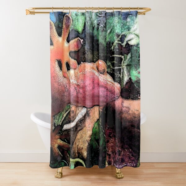 Gecko Toes Shower Curtain