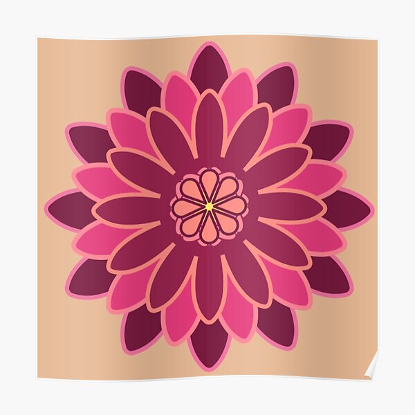 Geometrical Flower Poster