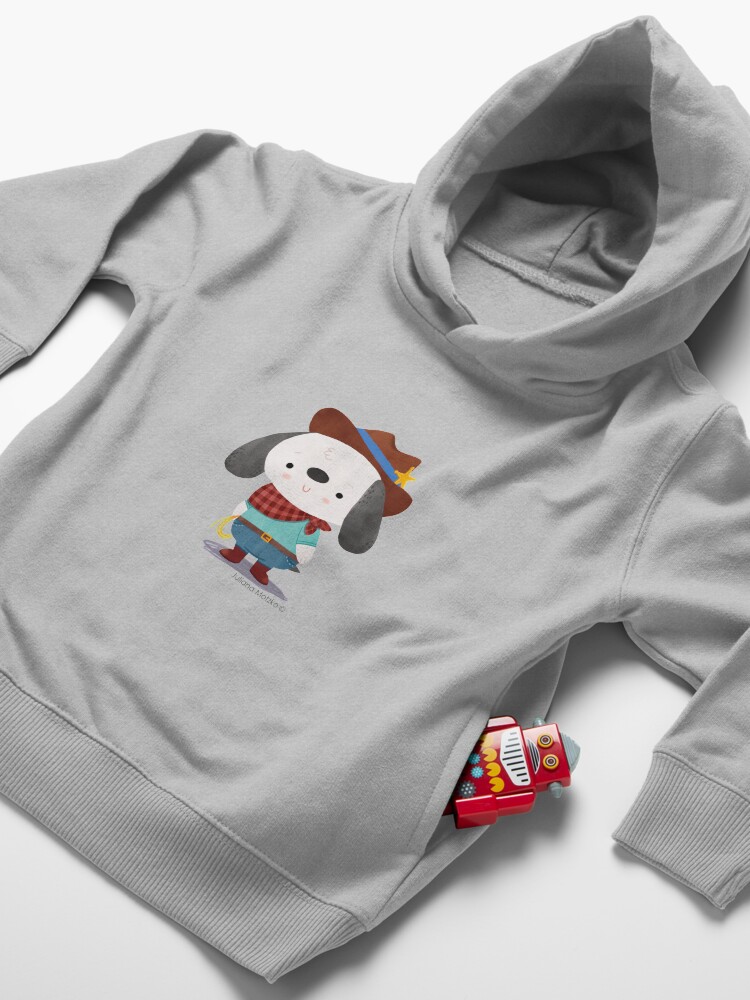 Alternate view of Ted The Dog Sheriff Toddler Pullover Hoodie