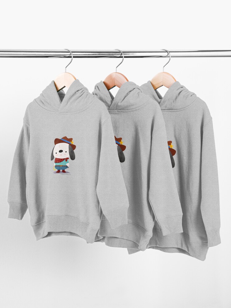 Alternate view of Ted The Dog Sheriff Toddler Pullover Hoodie