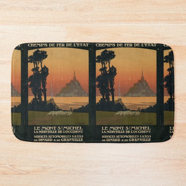 Item preview, ETAT Le Mont Saint Michel vintage travel poster designed and sold by stickart-marek.
