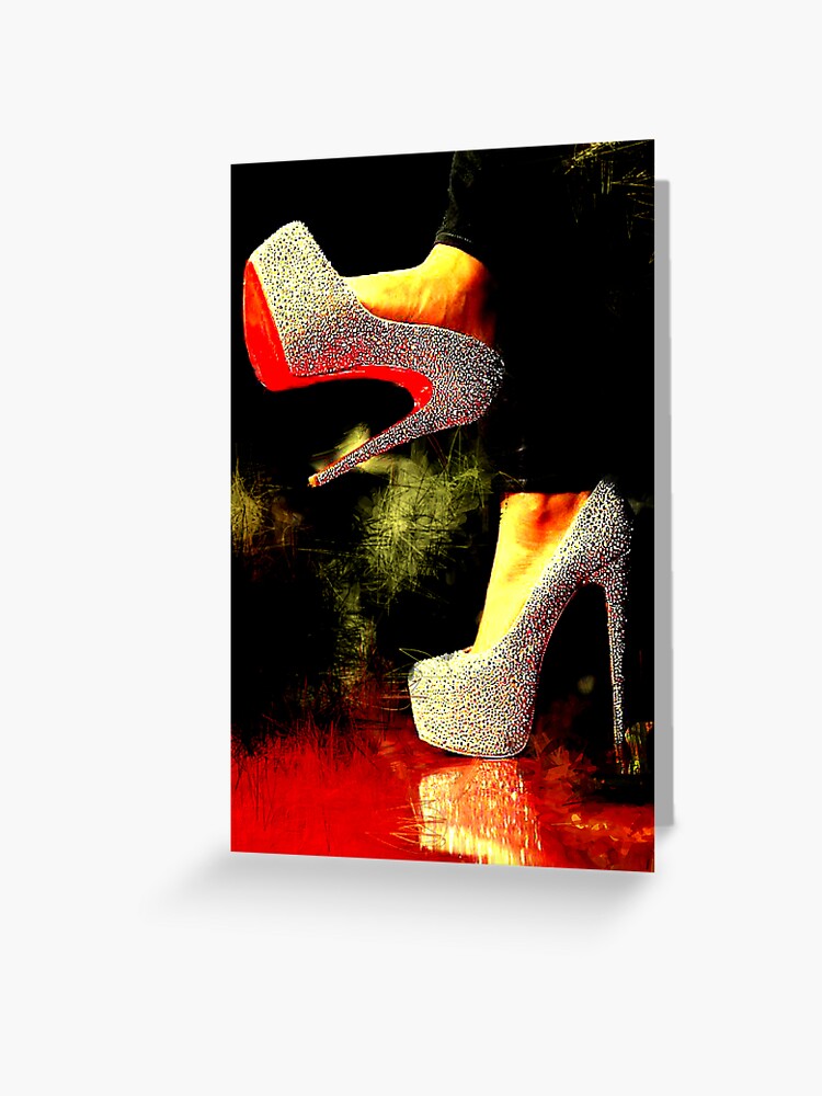 His and Hers Red Bottom Heels and Sneakers 2 Greeting Card for Sale by  Arts4U