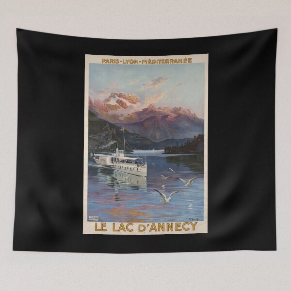 Item preview, PLM Lac Annecy vintage travel poster designed and sold by stickart-marek.