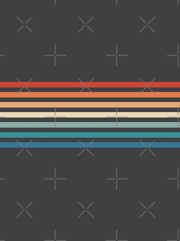Thumbnail 3 of 3, Drawstring Bag, 70s Vintage Retro Stripes designed and sold by ind3finite.