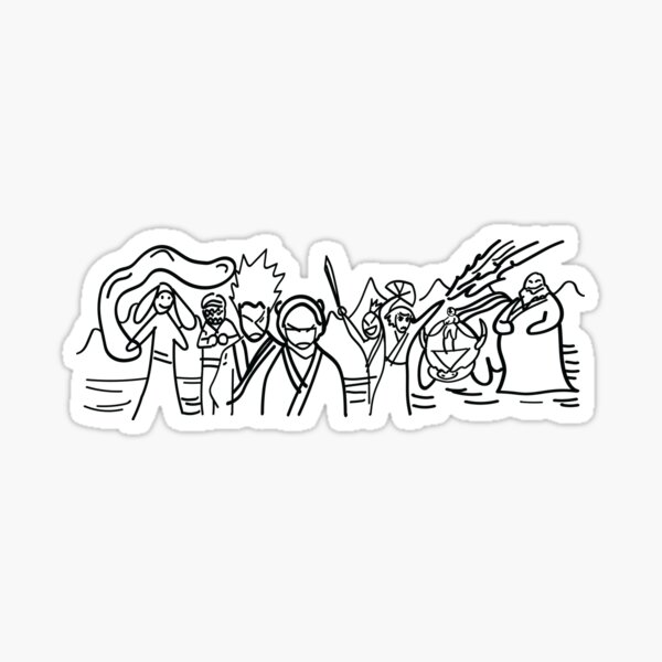 Artikel-Vorschau von Sokkas letzte Zeichnung der Avatar-Gang, designt und verkauft von laughingplace55.