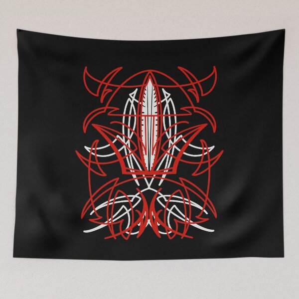 Item preview, Red Over White Pinstripe designed and sold by Goose Motors.