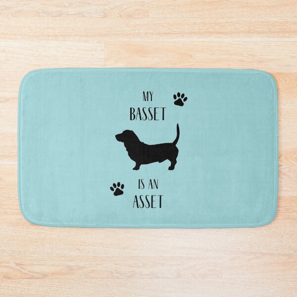 Item preview, My Basset is an Asset | Basset Hound designed and sold by RocketPunchSC.