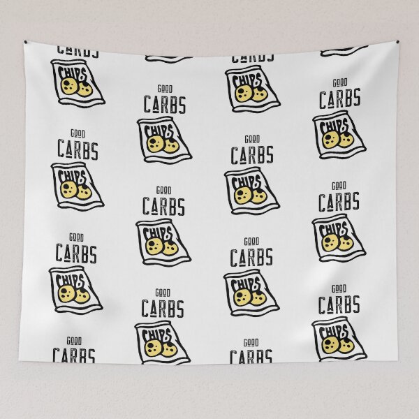 Item preview, Good Carbs. Chips. Funny Food. Light background. designed and sold by shirtdan.