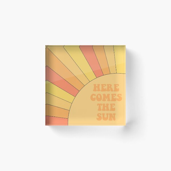 Item preview, HERE COMES THE SUN Beatles Sunshine Square Dimensions designed and sold by krh327.