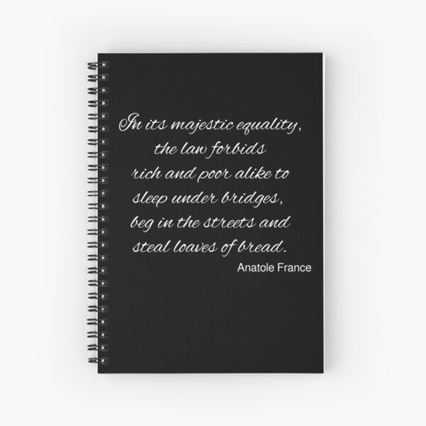 The Majestic Equality of the Law Spiral Notebook