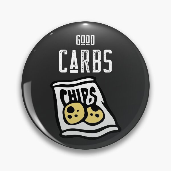 Item preview, Good Carbs. Chips. Funny Food. Dark background. designed and sold by shirtdan.