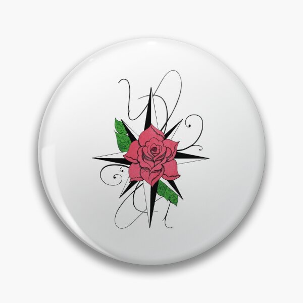 Item preview, Tattoo Style - Compass Rose Violet designed and sold by alecoelho1.