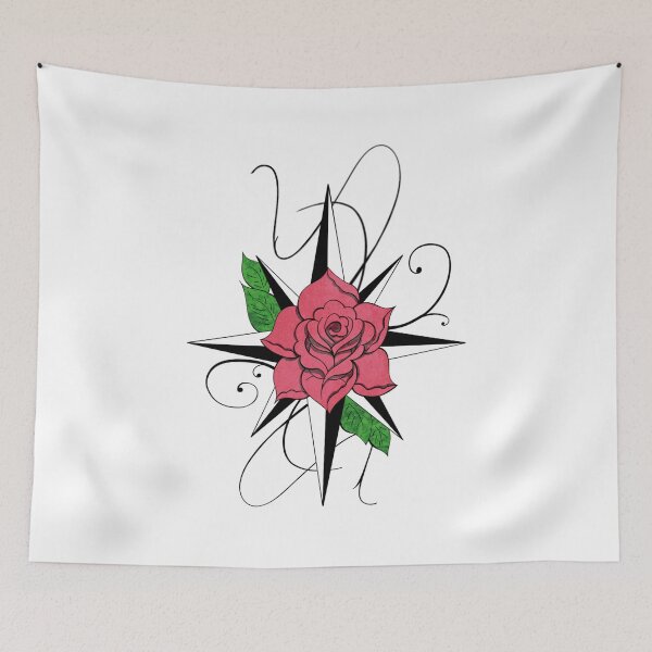 Item preview, Tattoo Style - Compass Rose Violet designed and sold by alecoelho1.