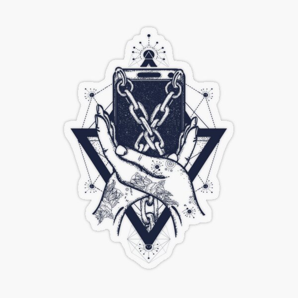 Digital detox Transparent Sticker