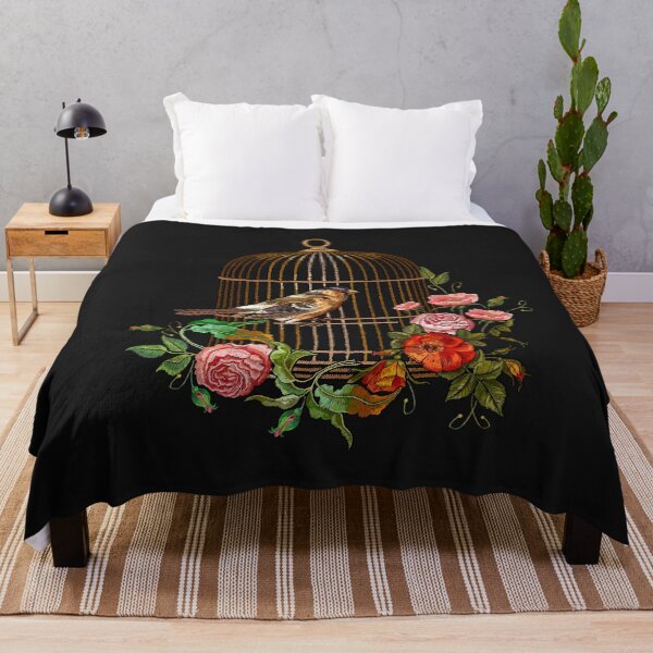 Item preview, Bird, cage and flowers designed and sold by matrioshka.