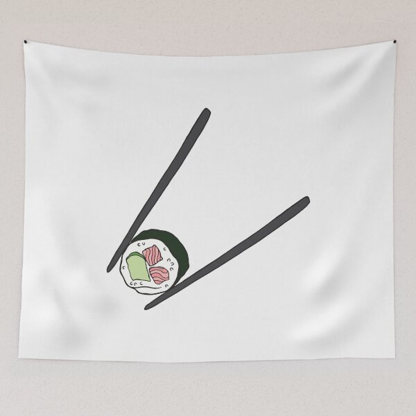 Item preview, Sushi and Chopsticks Illustration designed and sold by murialbezanson.