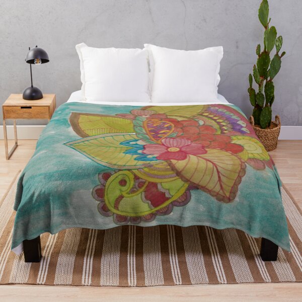 Item preview, Multi-Color Floral Doodle Painting Digital designed and sold by CrystalRaen.
